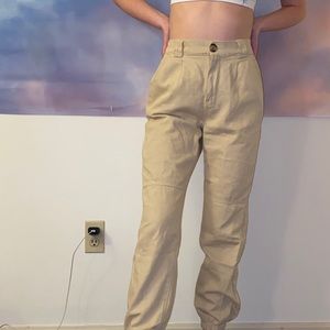 Nasty Gal Tan Cargo Pants